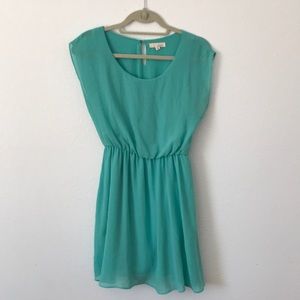 Lush Teal Skater Dress
